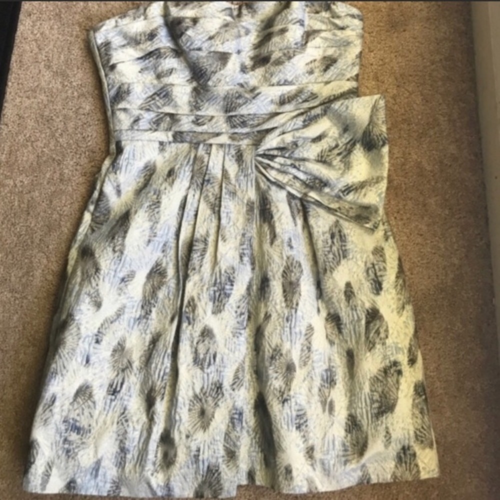 💎 BCBGMAXAZRIA💎BLUE HAZE COMBO DRESS💎 - Picture 5 of 7